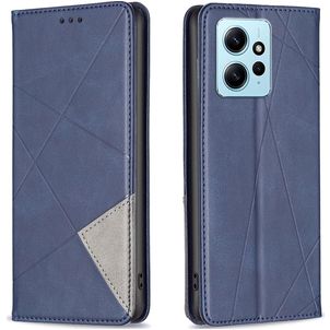 Mobigear Rhombus Slim Xiaomi Redmi Note 12 Étui - Bleu