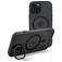 Mobilize Hybrid Pro Coque iPhone 15 MagSafe Coque arrière Rigide Anti-Chocs - Noir