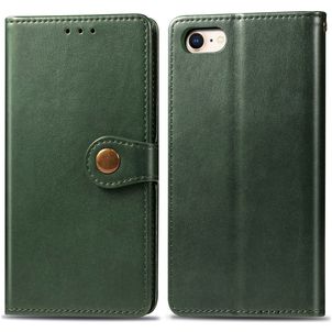 Mobigear Snap Button Housse iPhone SE (2020) Etui Porte-Monnaie - Vert