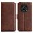 Mobigear Slim Magnet HONOR Magic 4 Lite Étui Portefeuille - Marron