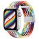 Mobigear Braided Bracelet Nylon pour Apple Watch Fermeture à pince - 42/41/40/38 mm - Rainbow