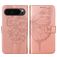 Mobigear Butterfly Housse Google Pixel 9 Pro Etui Porte-Monnaie - Rose doré