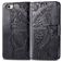 Mobigear Butterfly Housse iPhone SE (2020) Etui Porte-Monnaie - Noir