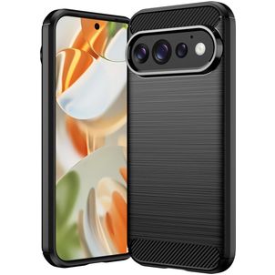 Mobigear Brushed Slim Coque Google Pixel 11 Pro Coque arrière en TPU Souple - Noir
