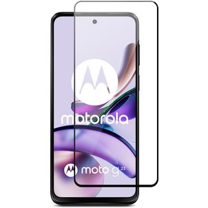 Mobigear Premium Motorola Moto G23 Verre trempé Protection d'écran - Compatible Coque - Noir