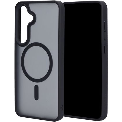 Mobiparts Hardcover Samsung Galaxy S25 Plus MagSafe Plastique rigide Coque arrière - Satin Black