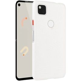 Mobigear Croco Coque Google Pixel 4a Coque arrière Rigide - Blanc