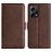Mobigear Slim Magnet Housse Xiaomi Redmi Note 12 Pro Plus Etui Porte-Monnaie - Marron