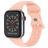 Mobigear Sport Dual Bracelet Silicone Apple Watch Fermeture à clou et passant - 49/46/45/44 mm - Rose saumon