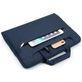 Mobigear Denim Zipper Sac à bandoulière Ordinateur portable 13 - 14 Pouces Sacoche ordinateur - Bleu Marin
