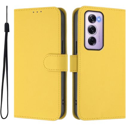 Mobigear Urban Wallet Housse OPPO Reno 12 Pro Etui Porte-Monnaie - Jaune