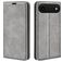 Mobigear Retro Slim iPhone Air Étui Portefeuille - Gris