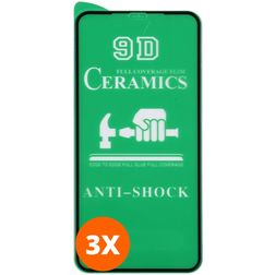 Mobigear Premium iPhone 12 Mini Verre trempé Protection d'écran - Compatible Coque - Noir (Lot de 3)