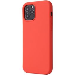 Mobigear Rubber Touch Coque iPhone 12 Mini Coque arrière en Silicone - Coral