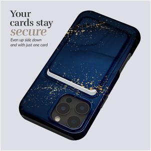 MIO - Porte Cartes en - 3 Cartes - Compatible MagSafe - Midnight Sparkle