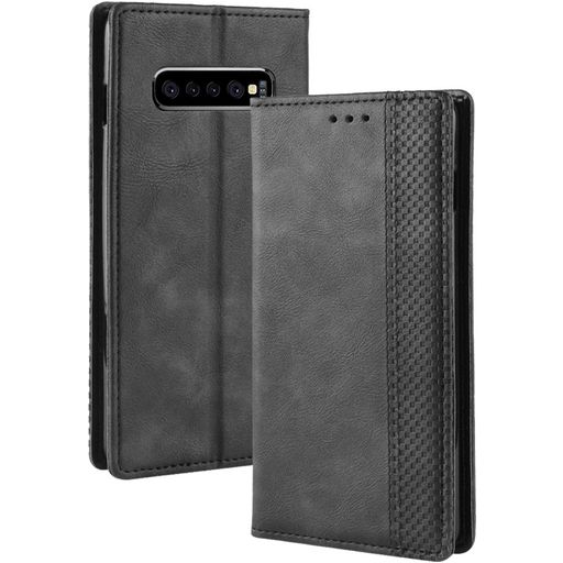Mobigear Sensation Housse Samsung Galaxy S10 Plus Etui Porte-Monnaie - Noir