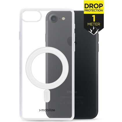 Mobilize Naked Protection Coque Transparente iPhone 7 MagSafe Coque arrière Rigide Anti-Chocs - Transparent