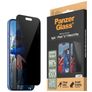 PanzerGlass Ultra-Wide Fit Privacy iPhone 16 Plus Verre trempé Protection d'écran Confidentialité - Compatible Coque - Noir