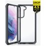 ITSkins SupremeClear Coque Samsung Galaxy S21 Plus Coque arrière Rigide Anti-Chocs - Transparent / Noir