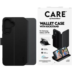 CARE by PanzerGlass Kickstand Housse Samsung Galaxy A37 Etui Porte-Monnaie - Noir