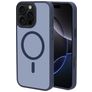 Mobiparts Hardcover Coque iPhone 16 Pro Max MagSafe Coque arrière Rigide - Satin Blue