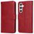 Mobigear Wallet Housse Samsung Galaxy S24 Etui Porte-Monnaie - Rouge
