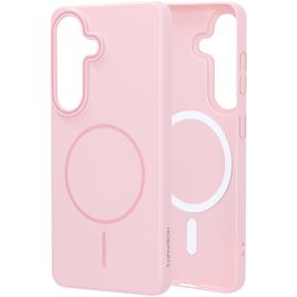Mobiparts Slim Line Coque Samsung Galaxy S26 MagSafe Coque arrière Rigide - Blush Pink