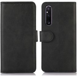 Mobigear Wallet Housse Sony Xperia 1 V Etui Porte-Monnaie - Noir