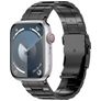 Mobigear Melbourne Bracelet Titane Apple Watch Fermeture boucle déployante - 42/41/40/38 mm - Noir