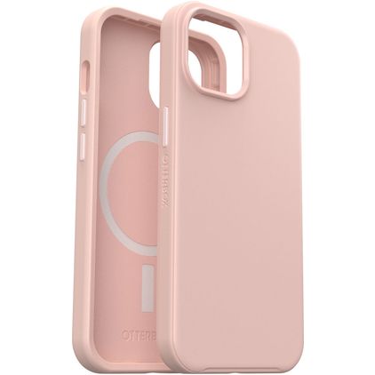 OtterBox Symmetry Coque iPhone 15 MagSafe Coque arrière Rigide Anti-Chocs - Rose