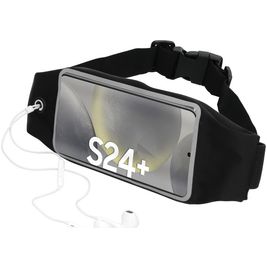Mobiparts Comfort Fit Belt Brassard Téléphone Samsung Galaxy S24 Plus Ceinture Coque de Sport en Neoprène - Noir
