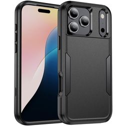 Mobigear Ultra Tough Coque iPhone 17 Pro Coque arrière Rigide Anti-Chocs - Noir