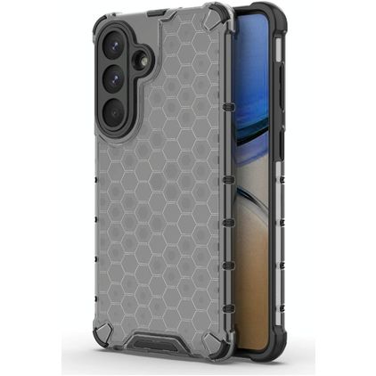 Mobigear Honeycomb Coque Samsung Galaxy S26 Plus Coque arrière Rigide Anti-Chocs - Noir
