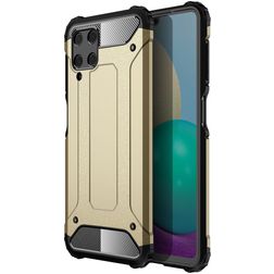 Mobigear Outdoor Coque Samsung Galaxy A22 4G Coque arrière Rigide Anti-Chocs - Or