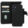 Mobiparts Samsung Galaxy A25 Coque Cuir véritable Étui 2en1 avec coque amovible Portefeuille - Noir