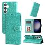 Mobigear Sunflower Housse Samsung Galaxy S24 Plus Etui Porte-Monnaie - Vert