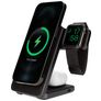 Mobiparts Foldable 3 in 1 - Chargeur Qi Wireless 15W - Noir