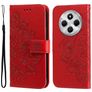 Mobigear Flowers Housse Xiaomi Redmi 14C Etui Porte-Monnaie - Rouge