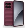 Mobigear Bumpy Coque Xiaomi 15 Coque arrière en TPU Souple - Bordeaux