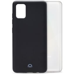 Mobilize Rubber Gelly Coque Samsung Galaxy A31 Coque arrière en TPU Souple - Matt Black