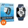 Mobigear Apple Watch - 45 mm Hydrogel TPU Protection d'écran - Compatible Coque (Lot de 3)