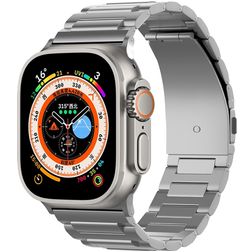 Mobigear Perth Bracelet Titane Apple Watch Fermeture boucle déployante - 49/46/45/44 mm - Gris sidéral