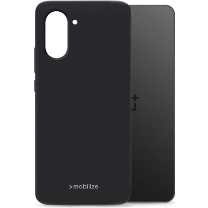 Mobilize Rubber Gelly OnePlus Nord CE5 TPU souple Coque arrière - Noir