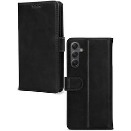 Mobilize Wallet Housse Samsung Galaxy A34 Etui en Cuir Véritable Porte-Monnaie - Noir