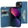 Mobiparts Classic Wallet Housse iPhone 13 Etui Porte-Monnaie - Bleu