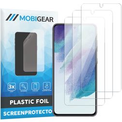 Mobigear Samsung Galaxy S21 FE Protection d'écran Film - Compatible coque (Lot de 3)
