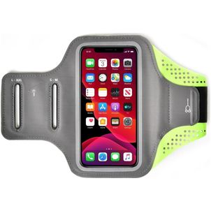 Mobigear Easy Fit Brassard Téléphone Samsung Galaxy S23 Brassard Coque de Sport en Neoprène - Vert