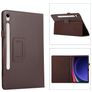 Mobigear Classic Samsung Galaxy Tab S11 Étui + Porte-stylet - Marron