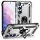 Mobigear Armor Ring Coque Samsung Galaxy S23 Plus Coque arrière Rigide Anti-Chocs avec Anneau-Support - Argent