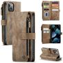Caseme C30 Housse iPhone 13 Etui Porte-Monnaie - Marron